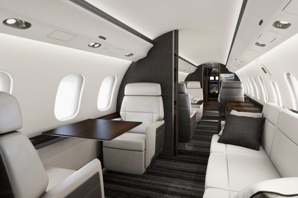 Global 6000 Interior Private Suite facing fwd