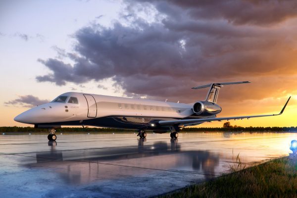 L650 On the Ground at Dusk